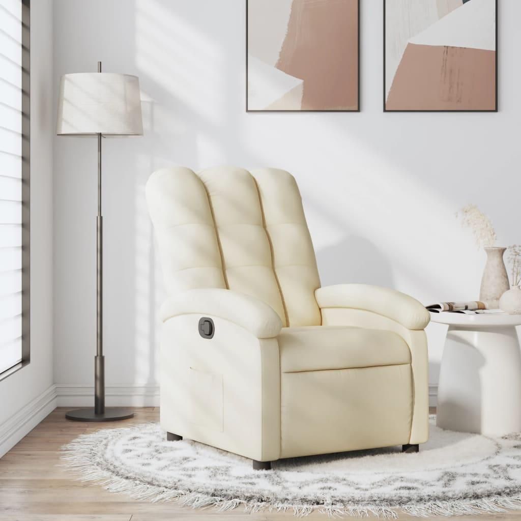 Möbel Relaxsessel Creme Stoff - Fernseh- & Relaxsessel 3205383