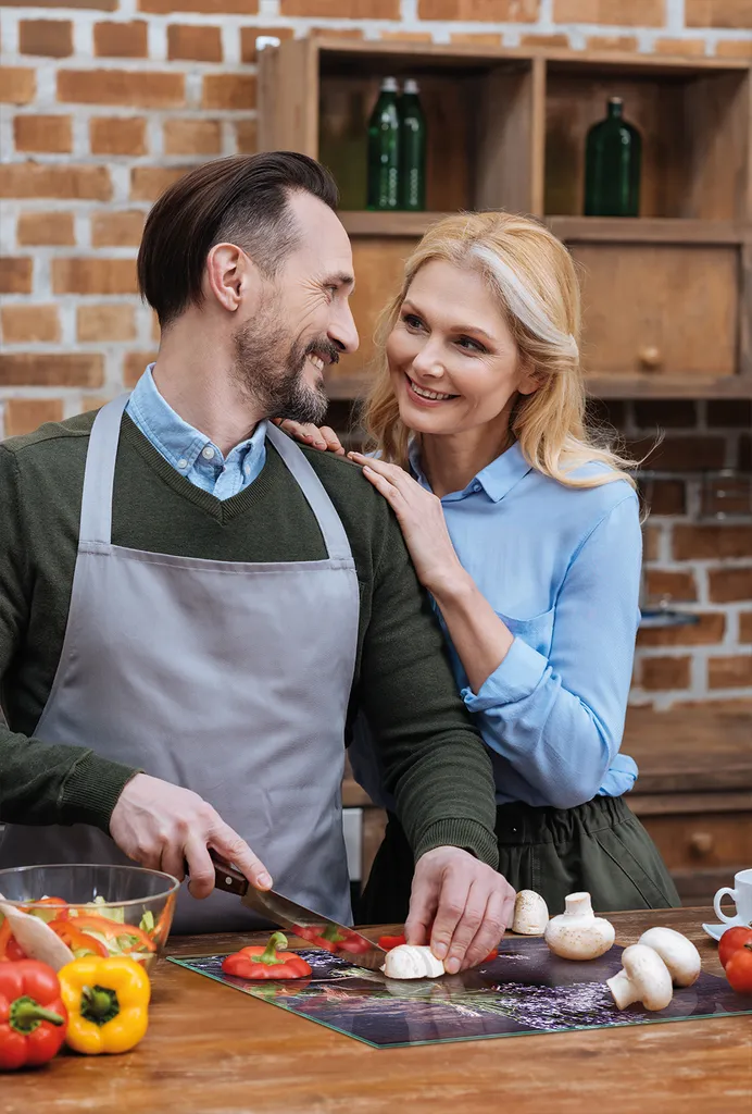 Tagliere Copriforno 30x22 cm Legno di Lavanda | Multiglass Design - 7