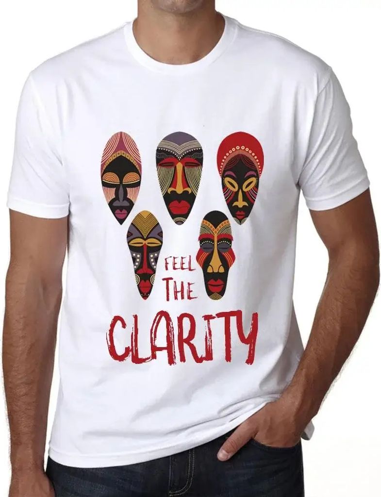 Herren Grafik T-Shirt Native Feel The Clarity Öko-Verantwortlich Vintage Jahrgang Kurzarm Lustige Druck Geburtstag Geschenk Mann