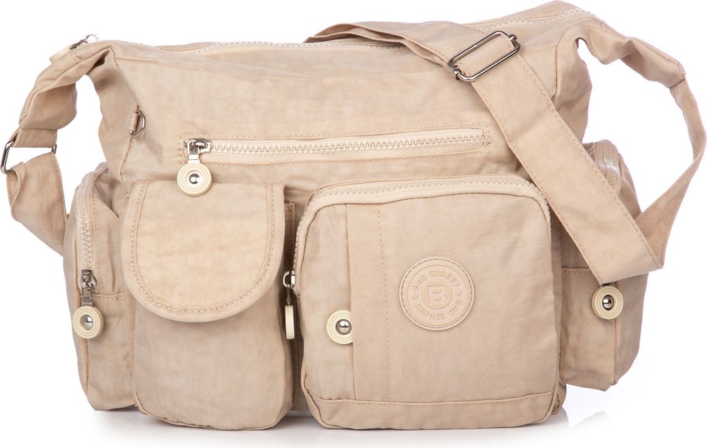 Bag Street Leichte Reise Umhängetasche Crinkle Nylon Produktbild 