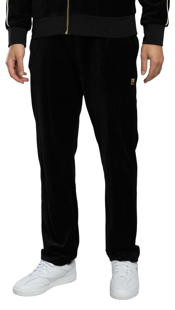 Fila Lorrie Velours-Jogginghose, Schwarz M