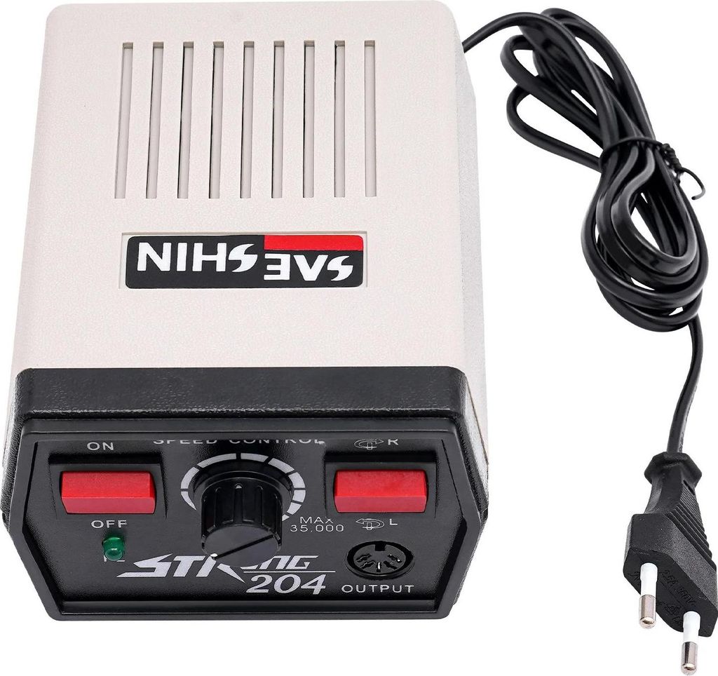 Elektrischer Mikromotor - Bohr-, Schleif- und Poliergerät - 65 W - 35.000 U/min - 230 V 50–60 Hz EU-Stecker - DC 0–32 V 0,5 A - 10,8×13,5×7,...