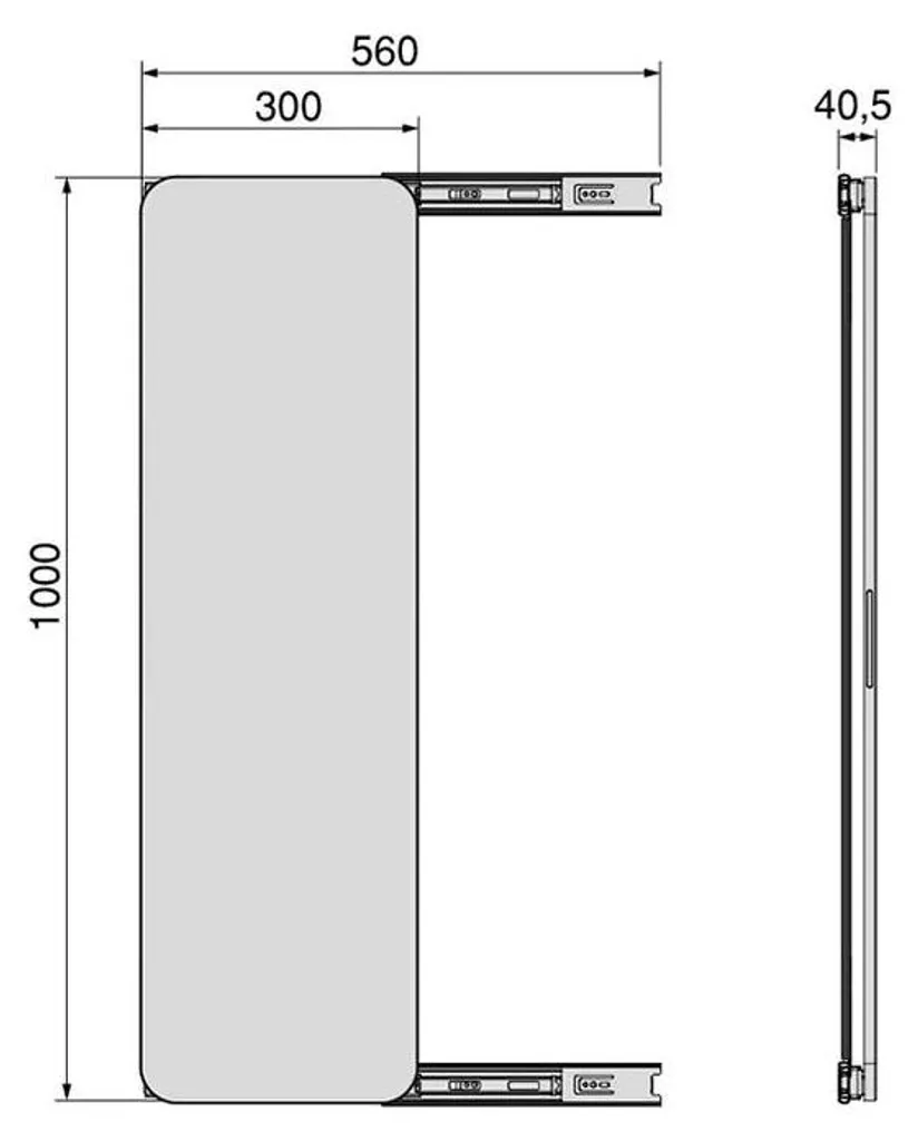 Miroir Intérieur pour Armoire Quartz : Solution Pivotante 180° et Compacte