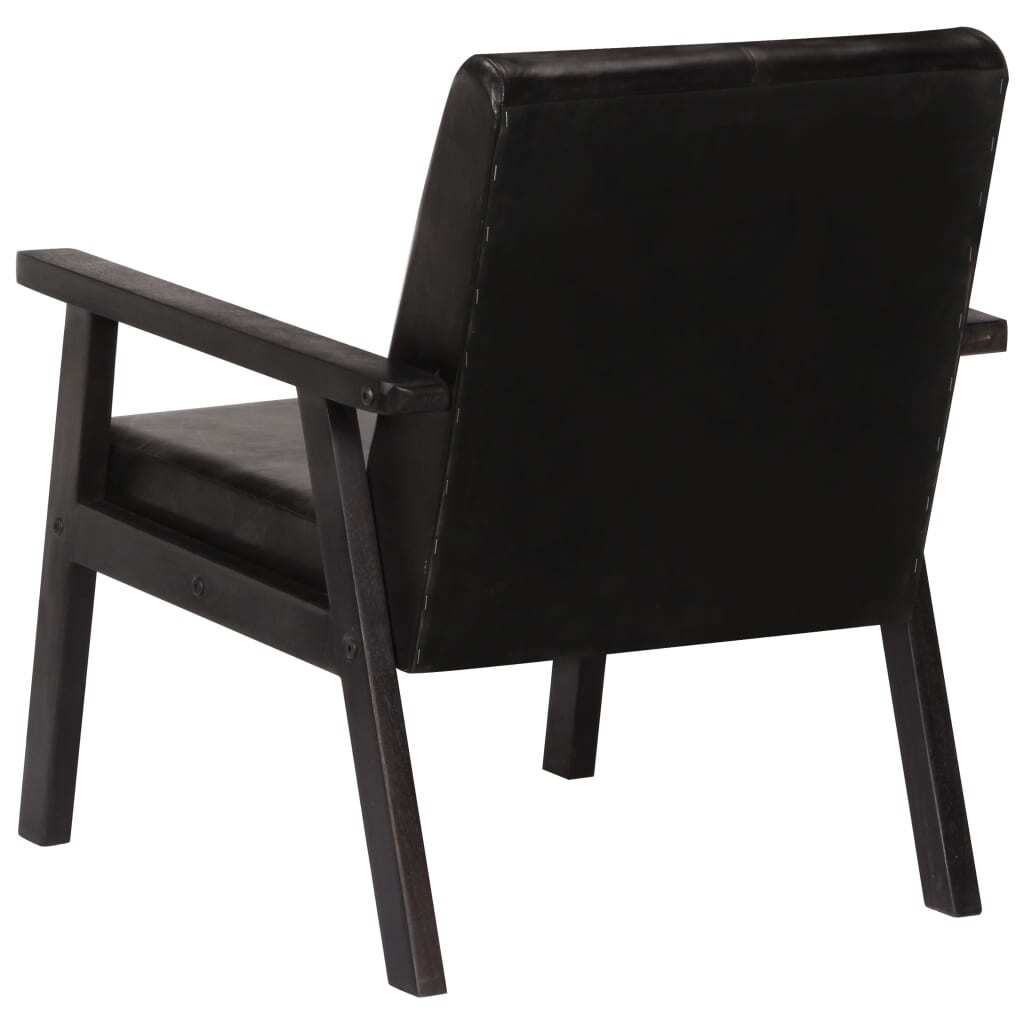 "im Sonderangebot"Einzelsessel moderne - CLORIS - Loungesessel - Schwarz Echtleder - 61 x 70 x 74 cm - NeuMöbel3154881