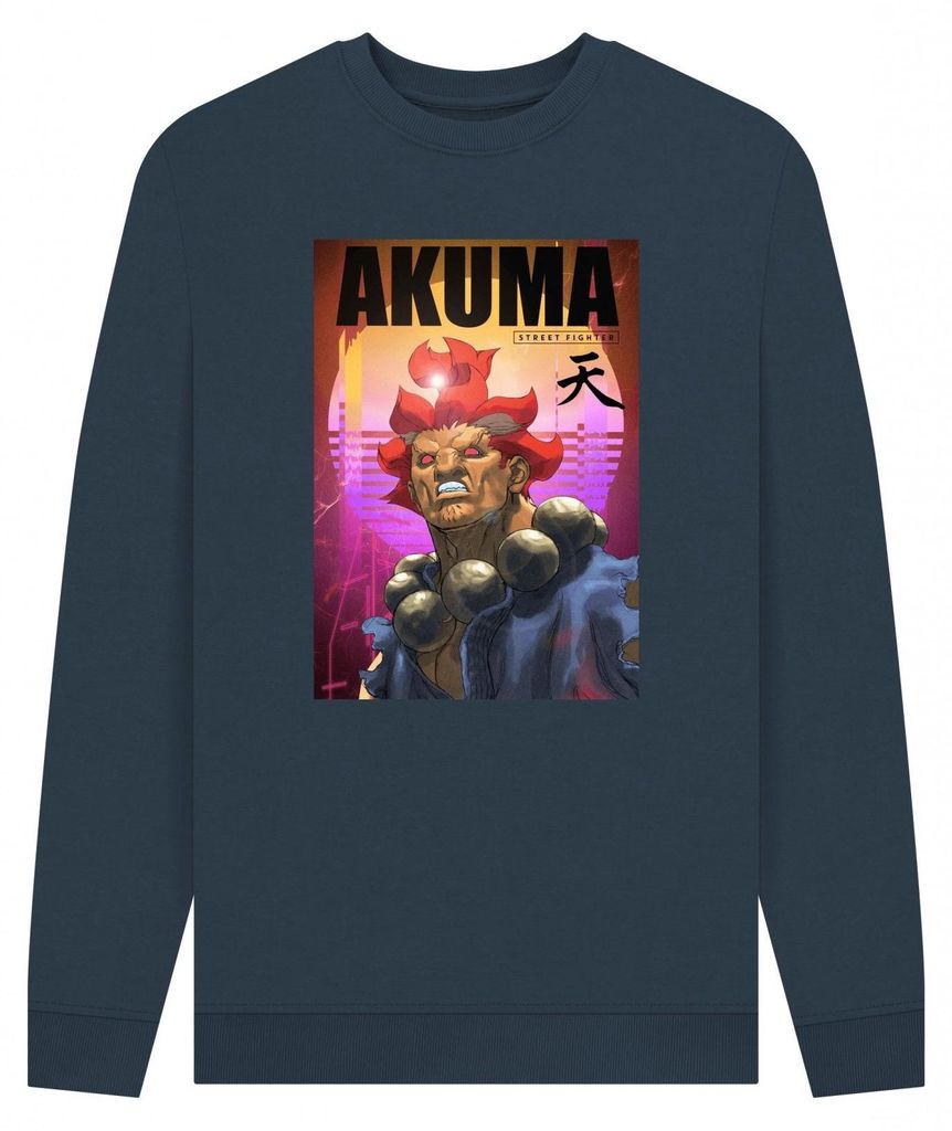 Street Fighter - Sweatshirt für Herren/Damen Uni PN2200 (L) (Dunkles Marineblau)