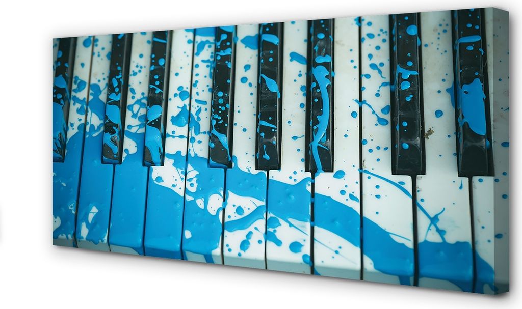 Leinwandbild 120x60 Wandkunst Klavierlack