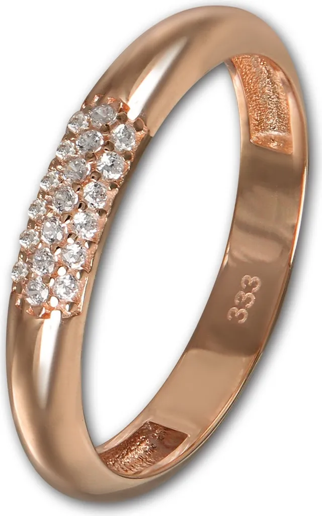 Bague Or Véritable Taille 58 GoldDream Ne Ternit Pas Bijou Blanc Rose