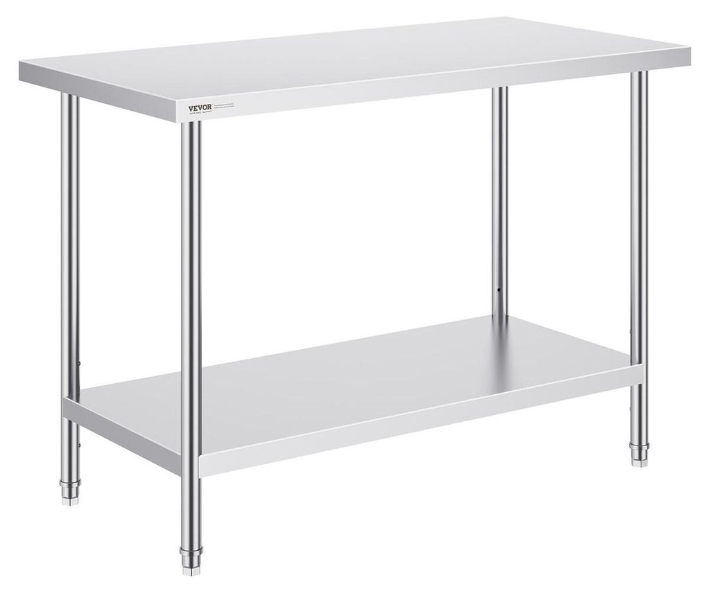 Stainless Steel Work Prep Table Commercial Worktable Food Prep 24x48x34in