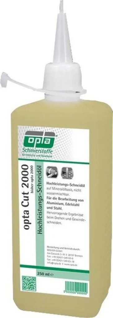 Huile de coupe haute performance opta Cut 2000 flacon 250ml - Lot 10 pces
