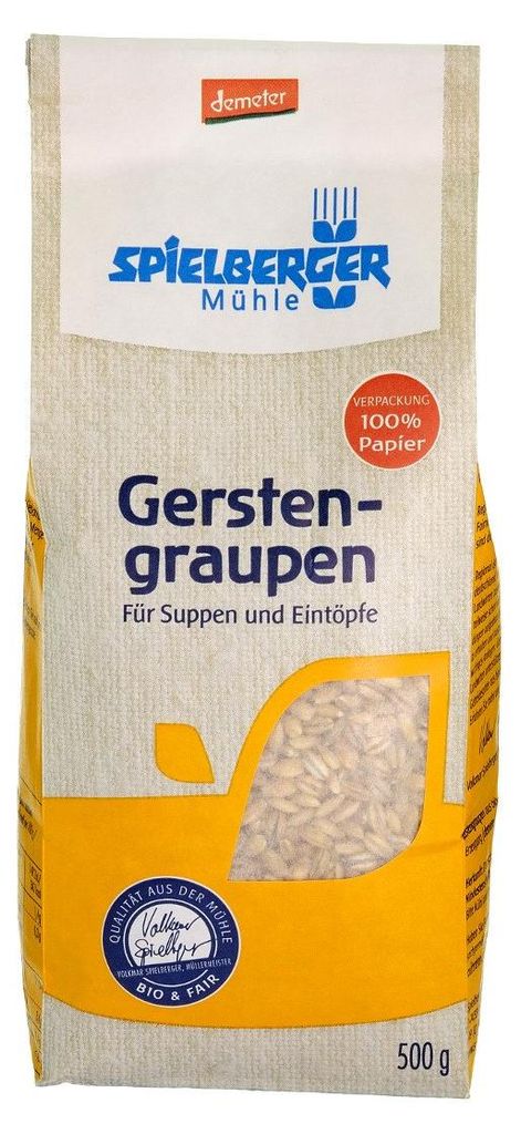 Spielberger Mühle Gerstengraupen, demeter (500g) - 1 Beutel Produktbild 