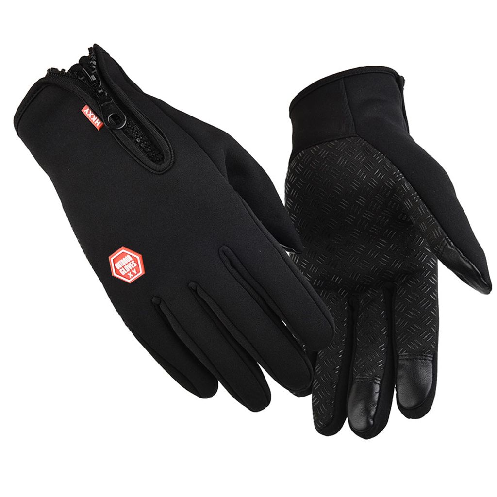 XL Damen Herren Winter Ski Handschuhe Touchscreen Warm Fahrradhandschuhe Gr S 