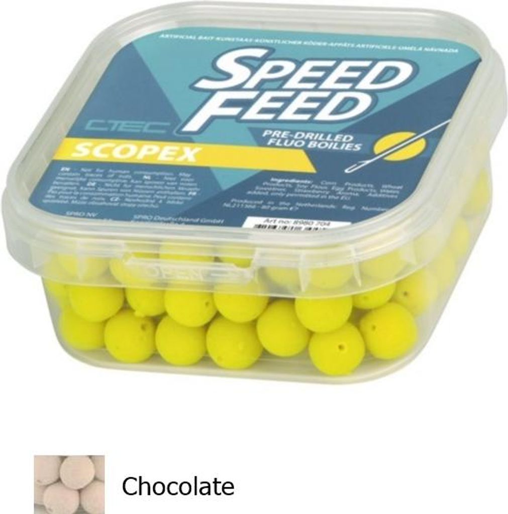 Spro Speedfeed Pre-Drilled Fluo Boilies 9mm