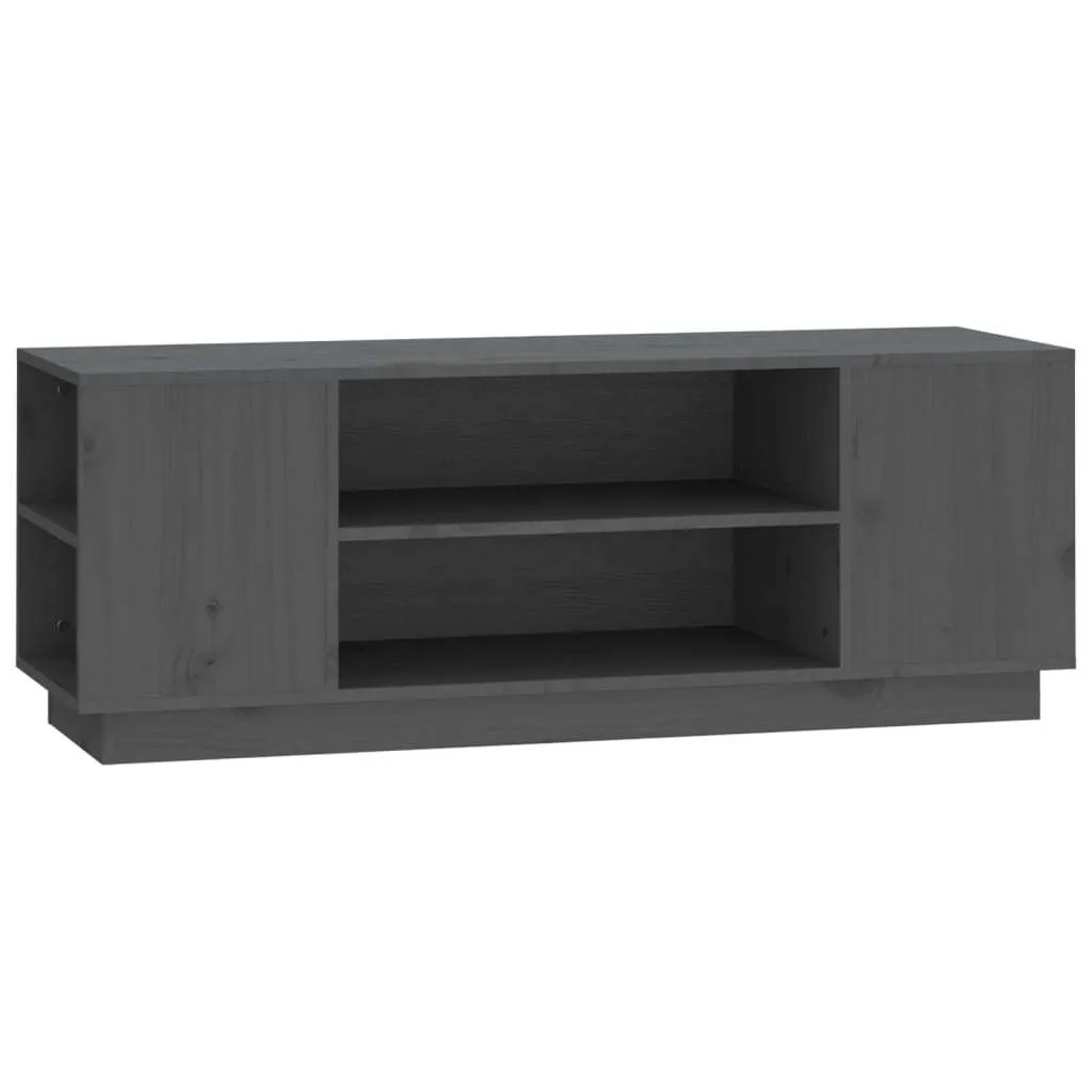 Mobiletto TV Grigio Legno Pino 110x35x40,5 cm | Qualità Casa Italiana