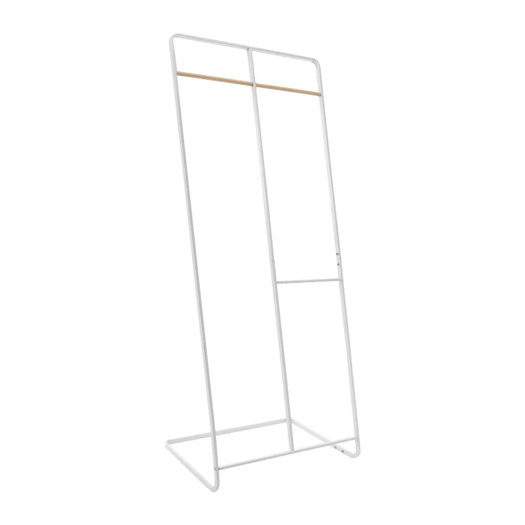 Porte-manteau double rangée 163cm avec structure d'angle gain de place