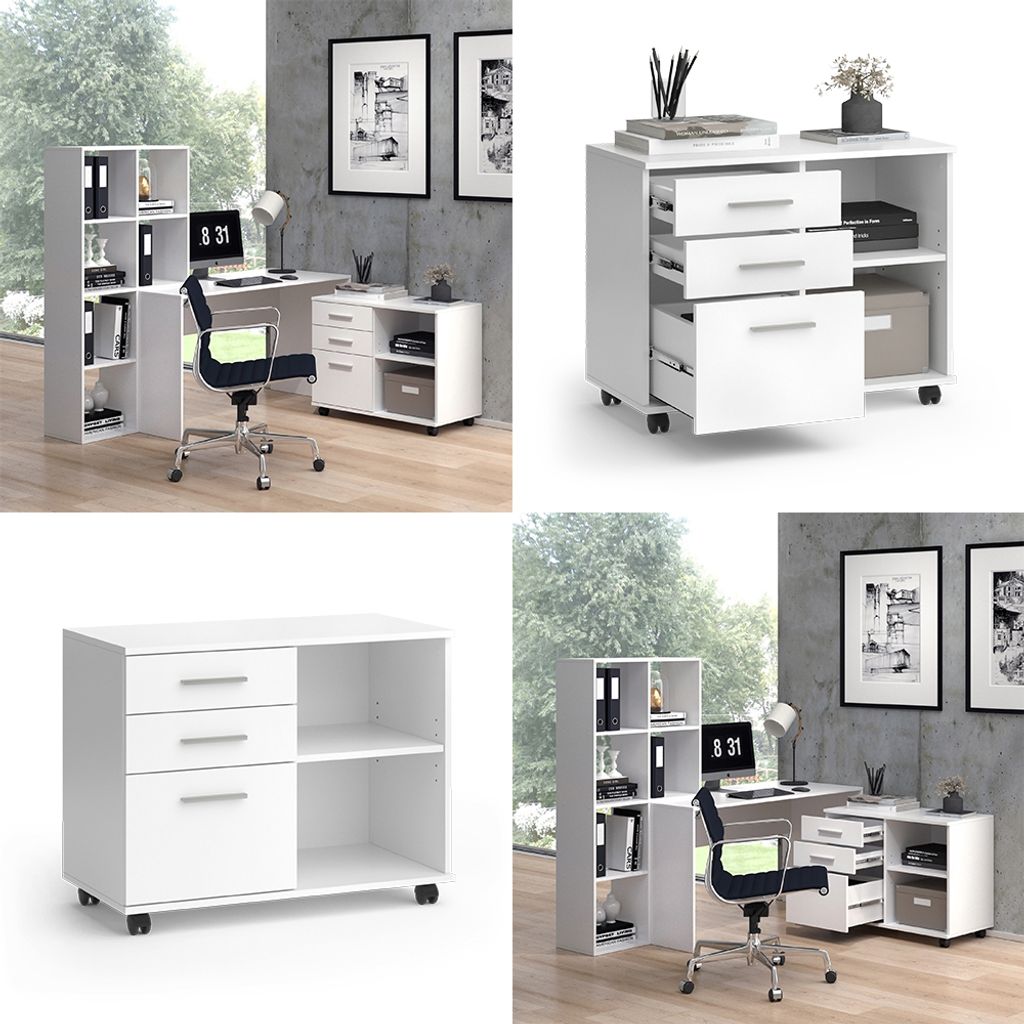 Vicco Kontenery mobilne Delf, 80 x 40 cm z 3 szufladami, Zdjęcie produktu 8