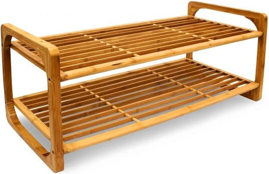 Rangement chaussures pour placard avec 2 étagères gain de place utile