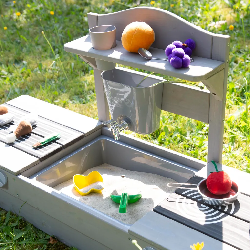 Bac à Sable Compact pour Balcon : Solution Cuisine de Boue Grise roba - 6