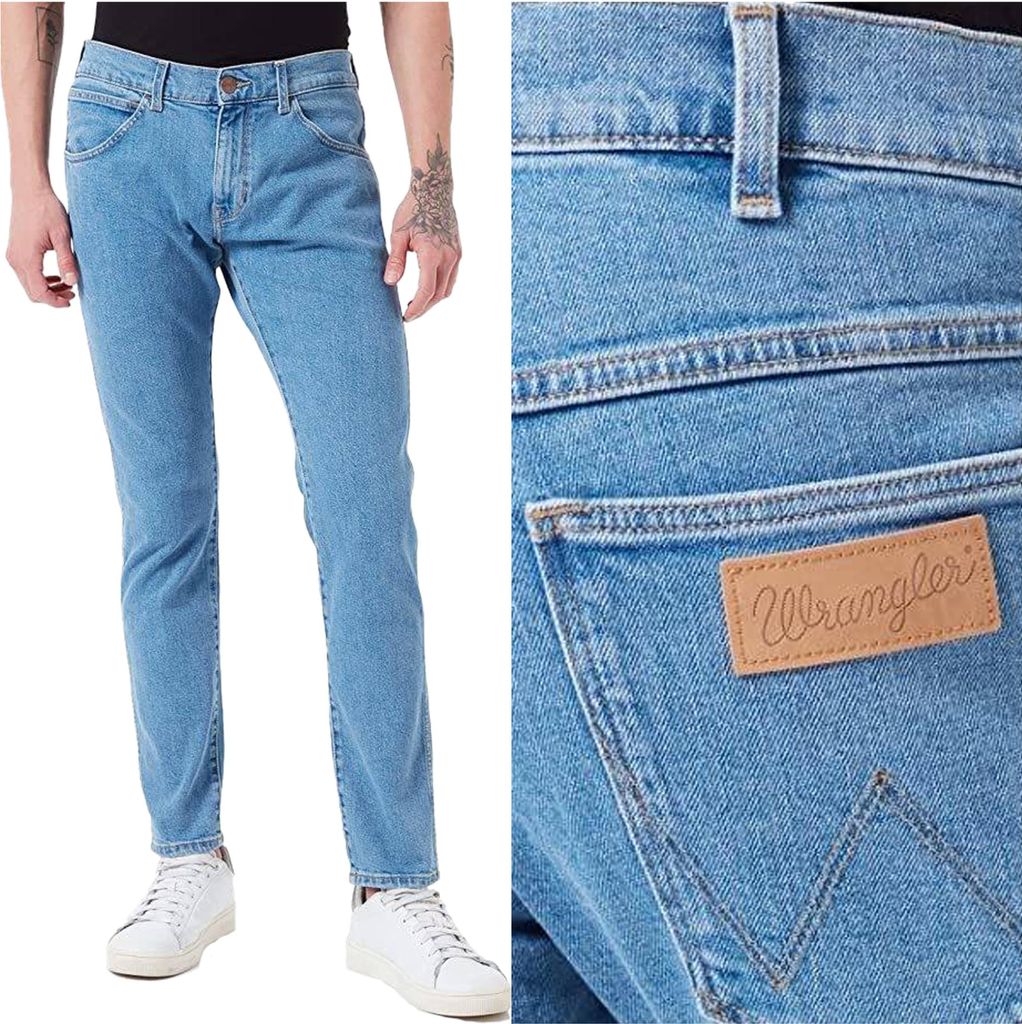 WRANGLER, Herren Jeanshosen, Skinny fit, BRYSON, W31 L34, Blau, Jeans, baggyjeans, buggy