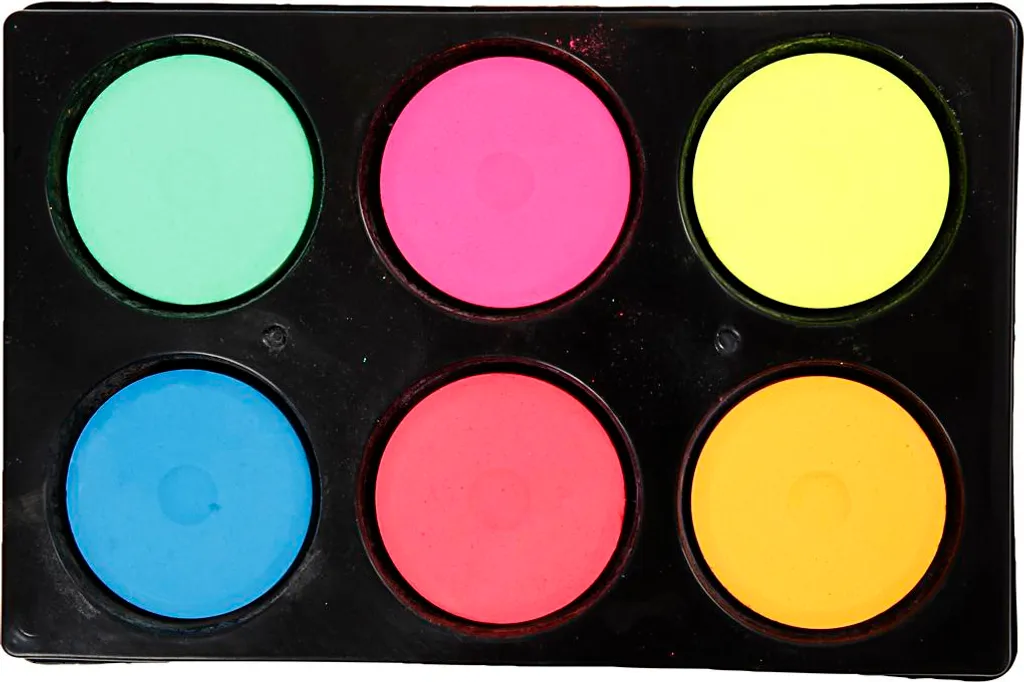 Set d'encre fluo pour activités scolaires et dessin palettes de 44 mm
