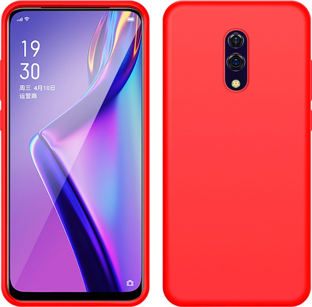 OPPO K3 Hülle, LaimTop Slim Flüssig Silikon Soft Gel Gummi Stoßfest Kratzfest Schutzhülle für OPPO K3 Rot