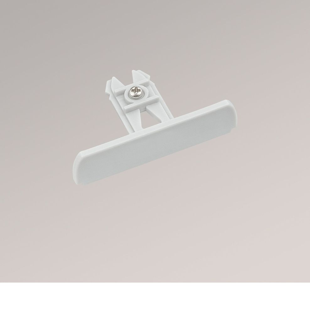 Endkappe Schiene 3-spurig in grau (B x H x T) 49mm x 13mm x 24mm