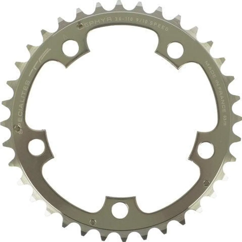 Plateau Spécialités TA 34 dents compatible Shimano 110 BCD noir