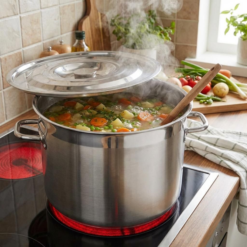 Profi Gastronomie Kochtopf 20L Edelstahl – Ø35cm, inkl. Produktbild 