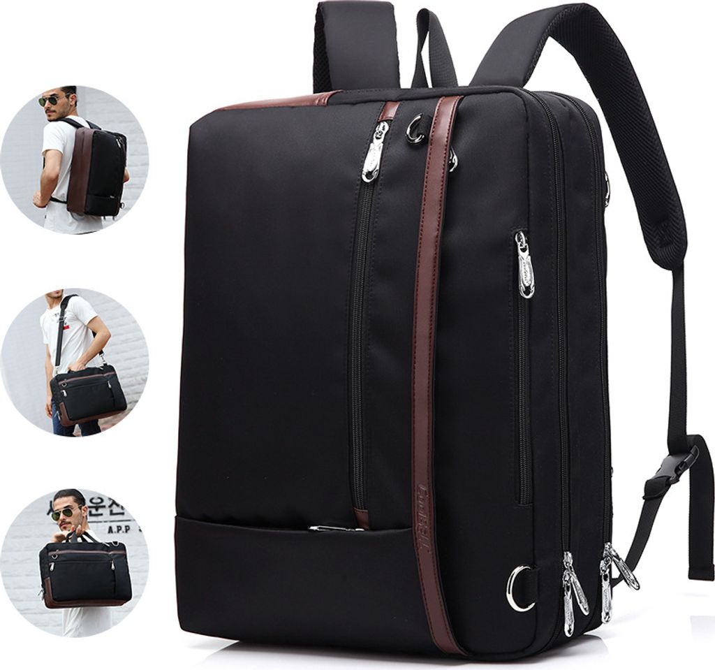 Laptop Rucksack, Business Arbeit Rucksäcke Herren, Reisen Rucksack,Wasserdicht Kratzfest Travel Laptop Backpack für Herren Damen Outdoor, schwarz...