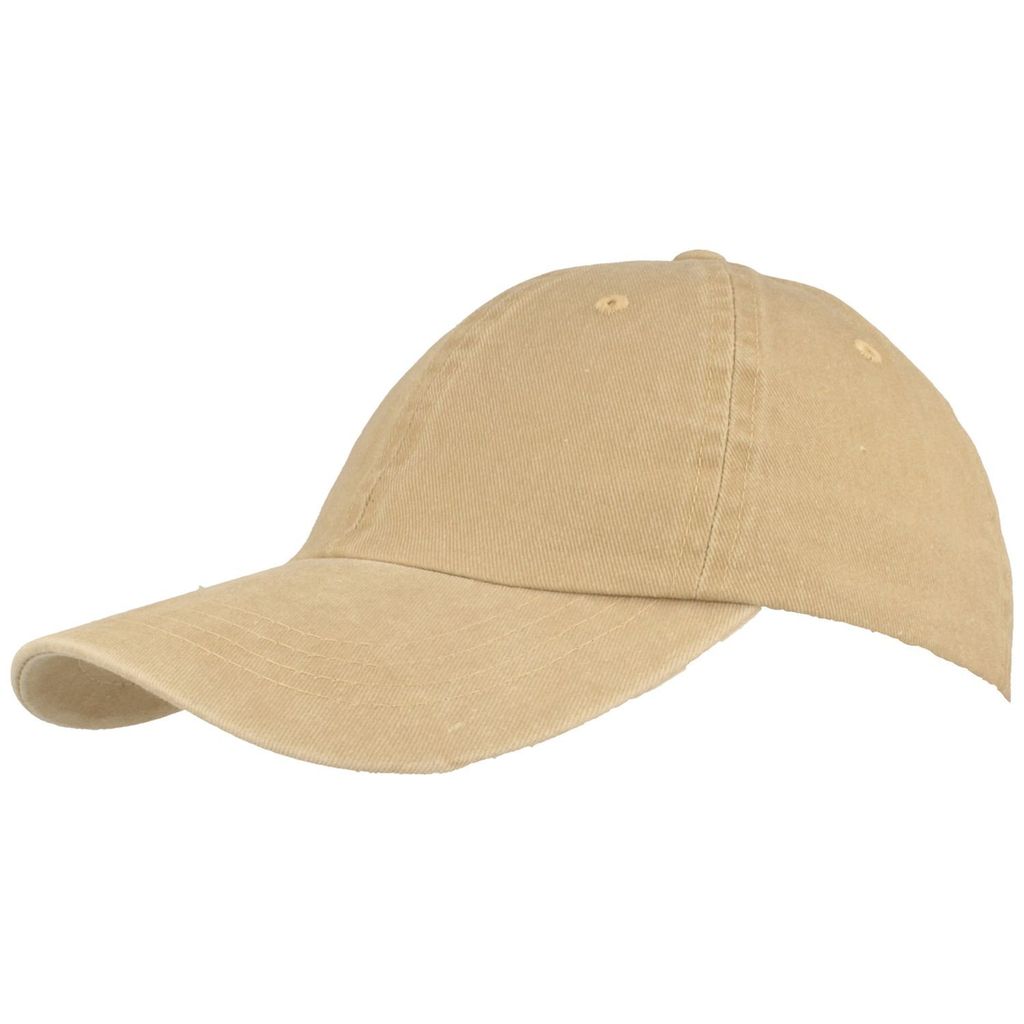 Jeans Baseball-Cap aus 100% Baumwolle von Hut-Breiter, beige, Gr. Einheitsgröße