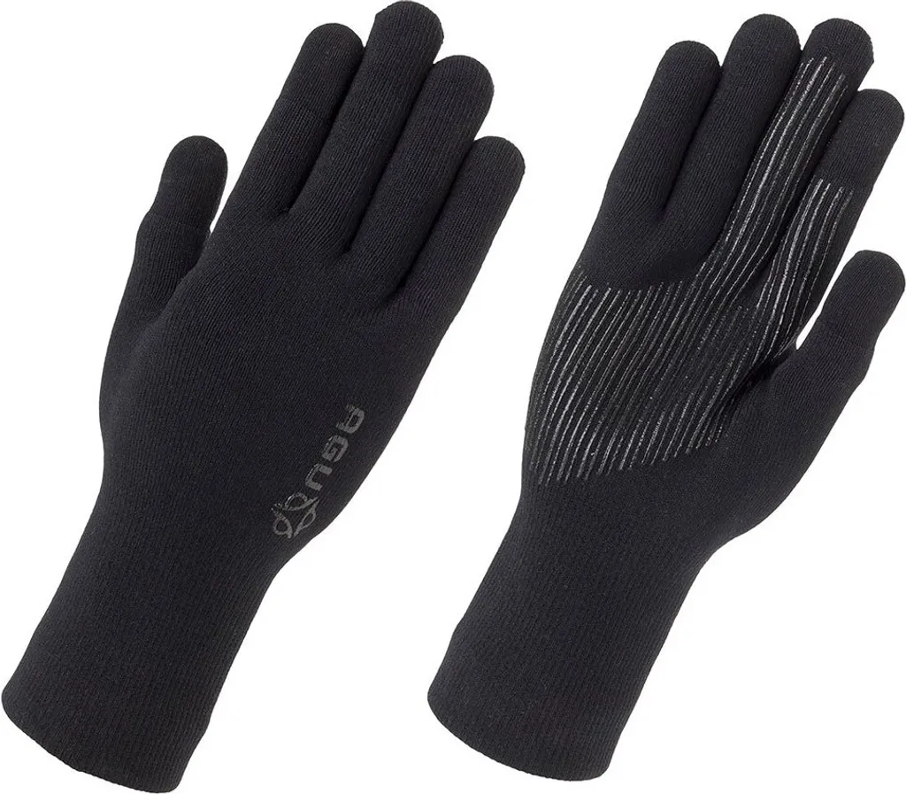 Gants Agu Merino Knit Noir M - Gants de Cyclisme en Laine Mérinos Homme