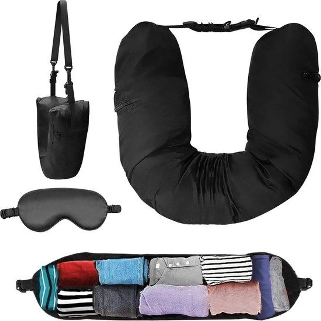 Oreiller de voyage cervical gonflable : fini les douleurs au cou