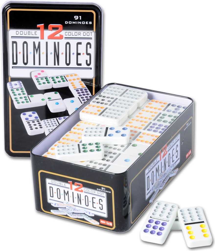 Longfield Games Domino Doppel 12 in der Dose 250103 Obrázek produktu 