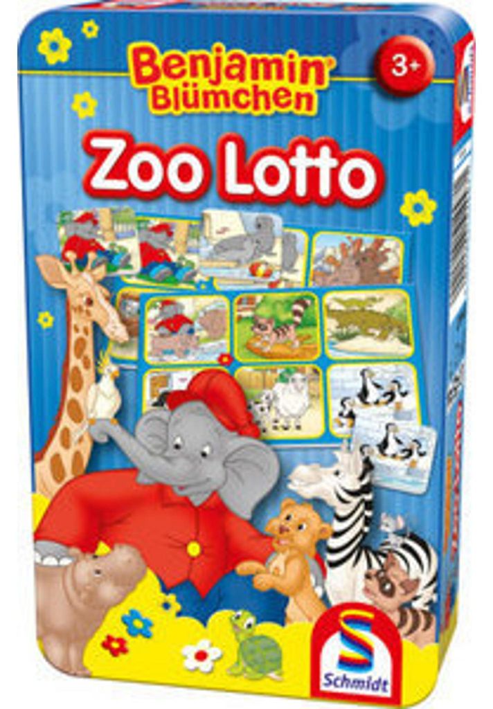 Schmidt Spiele Benjamin Blümchen, Zoo Lotto, Brettspiel, Produktbild 