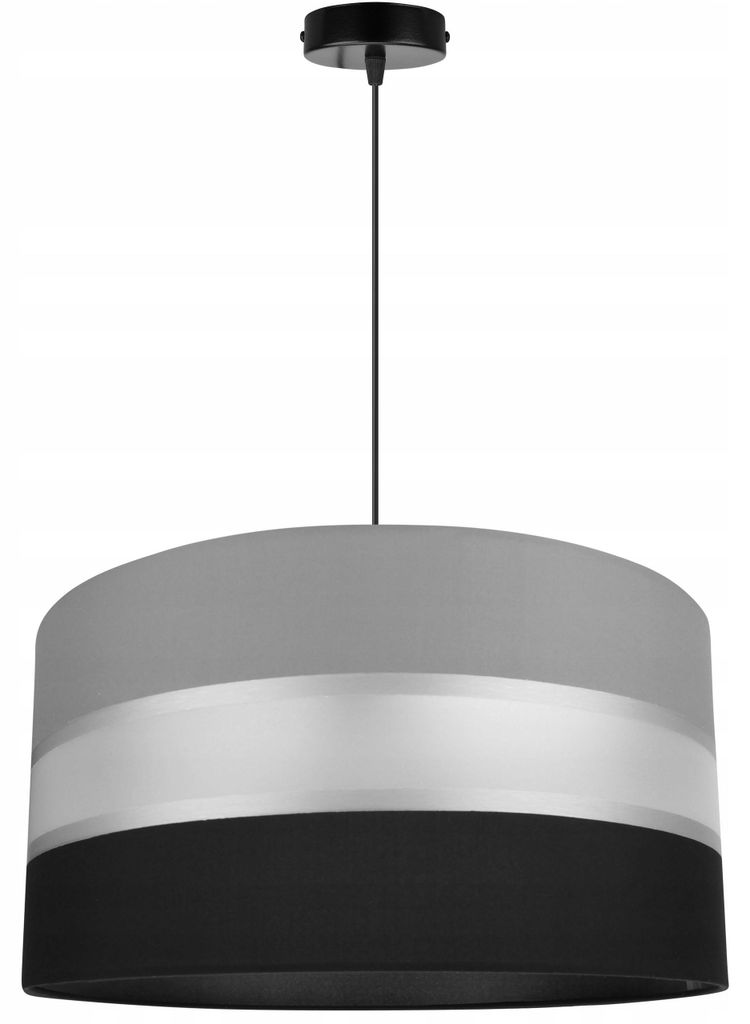 Pendelleuchte verstellbar mit Stoff Lampenschirm – Hängelampe Deckenleuchte Modern