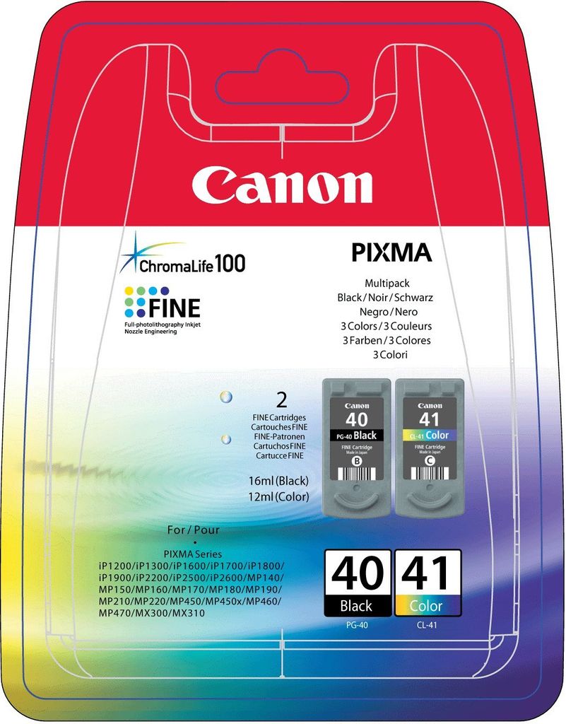 Canon PG-40 / CL-41 Multi Pack - 2er-Pack - Schwarz, Farbe Produktbild 