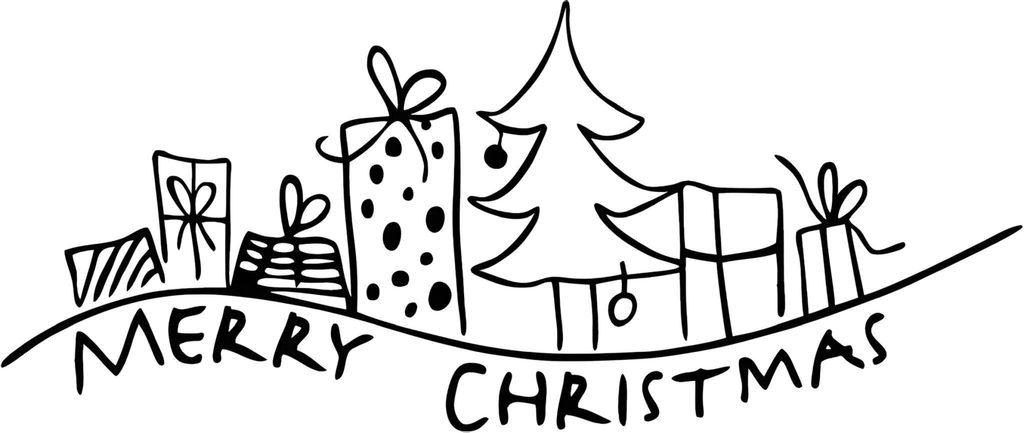 HEYDA 211801400 Stempel Weihnachten Geschenke! Holz matt lackiert