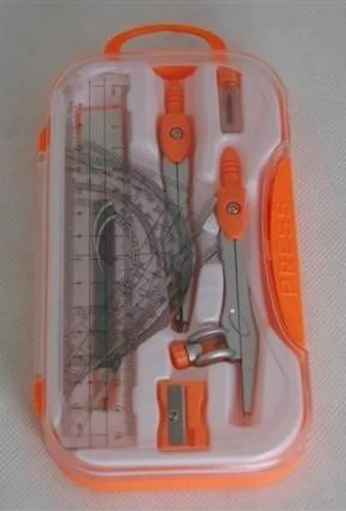 Kit Disegno Tecnico Penmate PC-103: Compasso e Accessori Arancioni