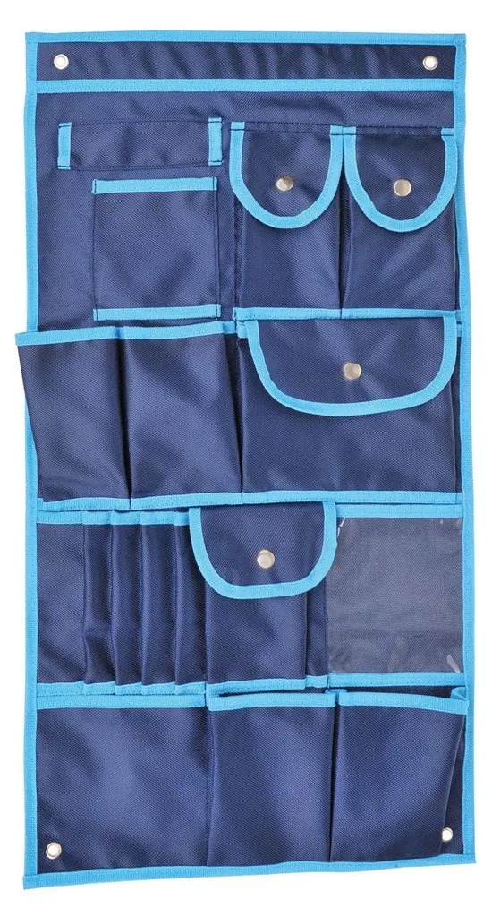 Organiseur de rangement pour camping et garage avec 17 poches suspendues