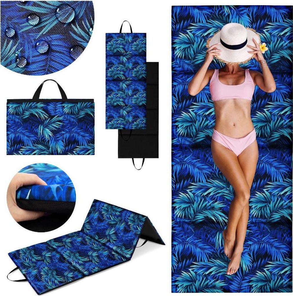 Strandmatte für Steinstrand 180x75x2cm - faltbare, Produktbild 