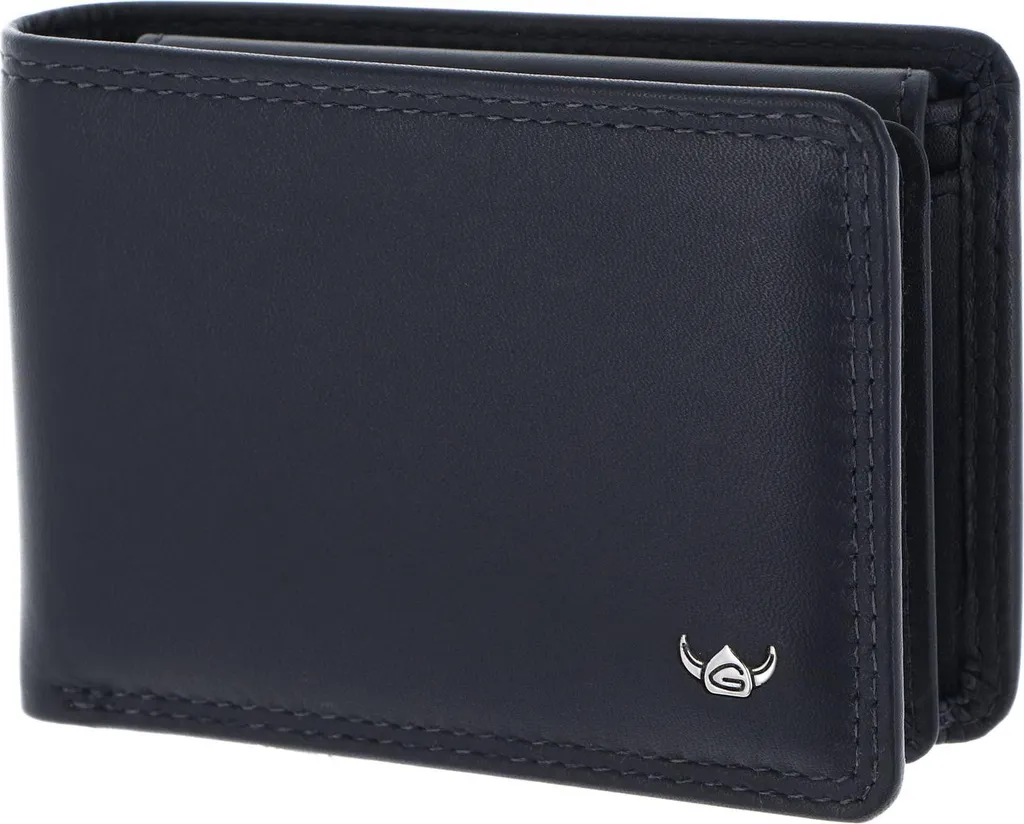 Golden Head Polo 1040 Portafoglio RFID in Pelle Blu Marine | Acquista Ora