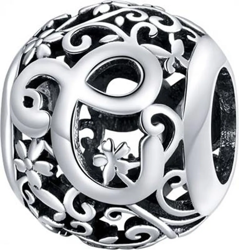 Regalo Donna: Ciondolo Pandora Argento 925 Lettera C - Iniziale Nome