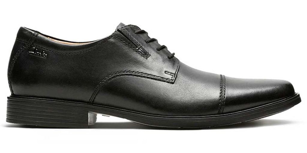 Clarks Tilden Cap černá kožená elegantní obuv 40 Obrázek produktu 