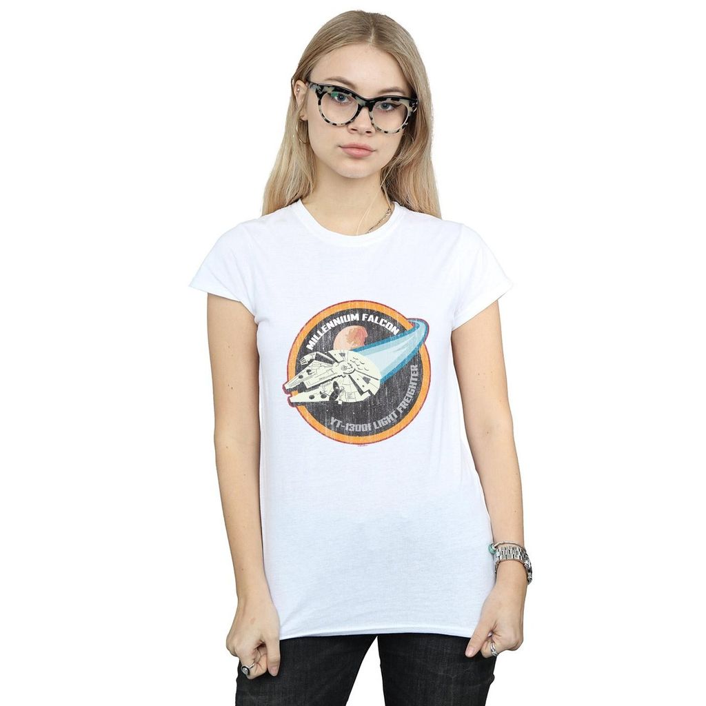Star Wars - "Millennium" T-Shirt für Damen BI41869 (XXL) (Weiß)