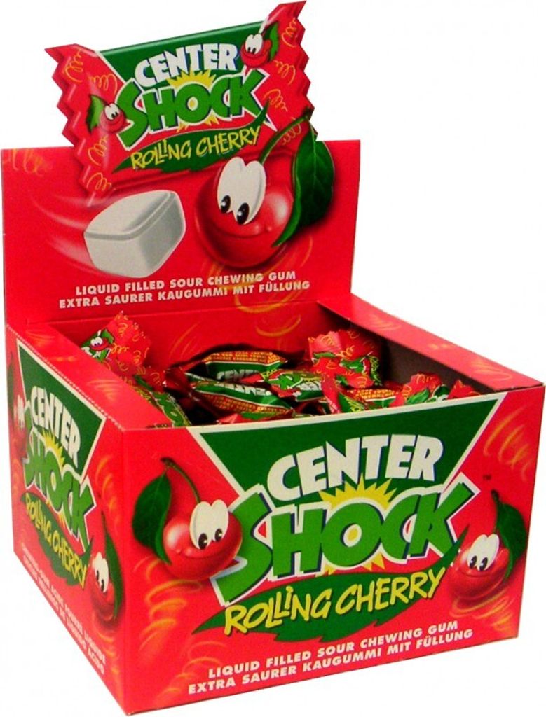 Center Shock Kirsch Kaugummi extra sauer 100 Stück Produktbild 