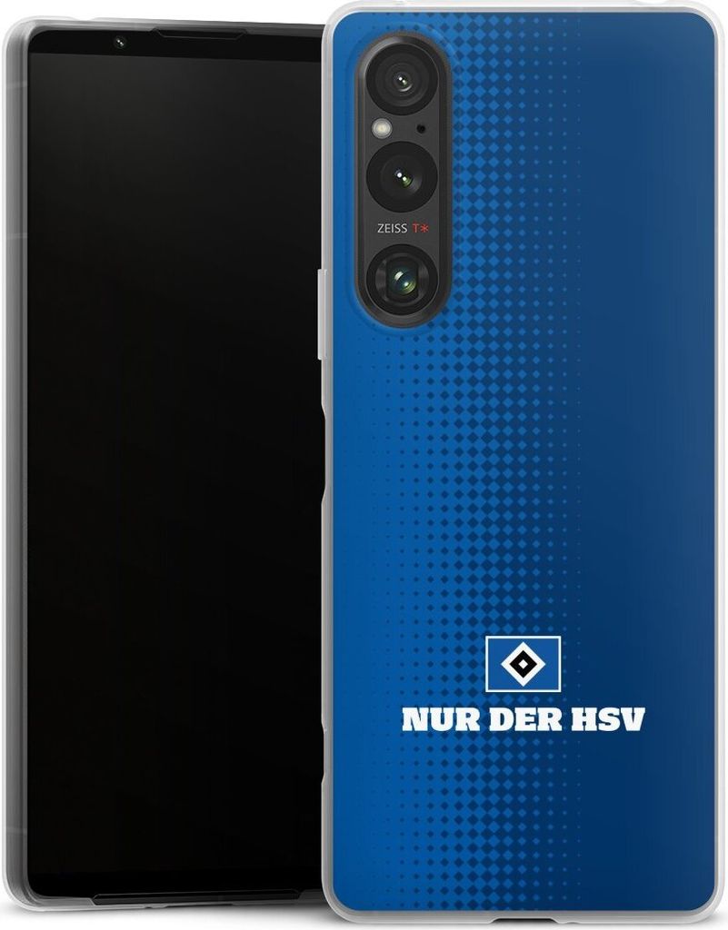 DeinDesign Slim Hülle für Sony Xperia 1 V Silikon Case Ultra Dünn Handyhülle HSV Logo Offizielles Lizenzprodukt