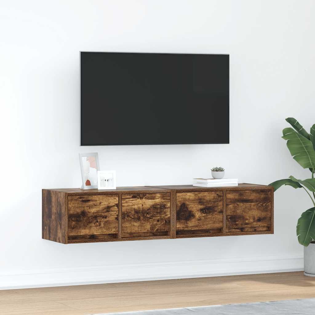 Maison Exclusive - TV-Schränke 2 Stk. Räuchereiche 60x31x25,5 cm Holzwerkstoff