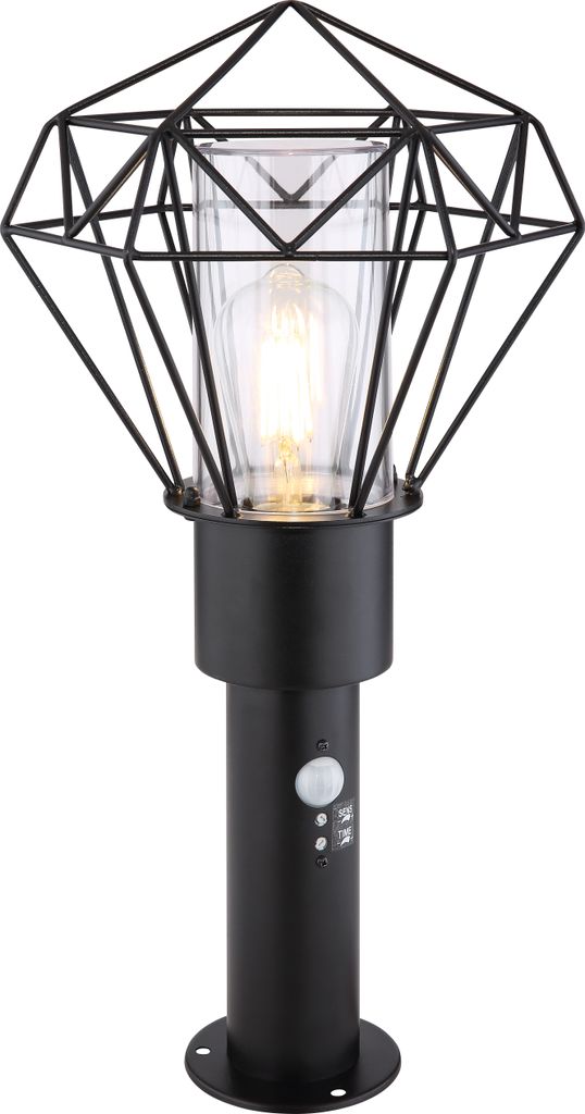 Globo Lighting|Außenleuchte Edelstahl schwarz, 1x E27 LED
