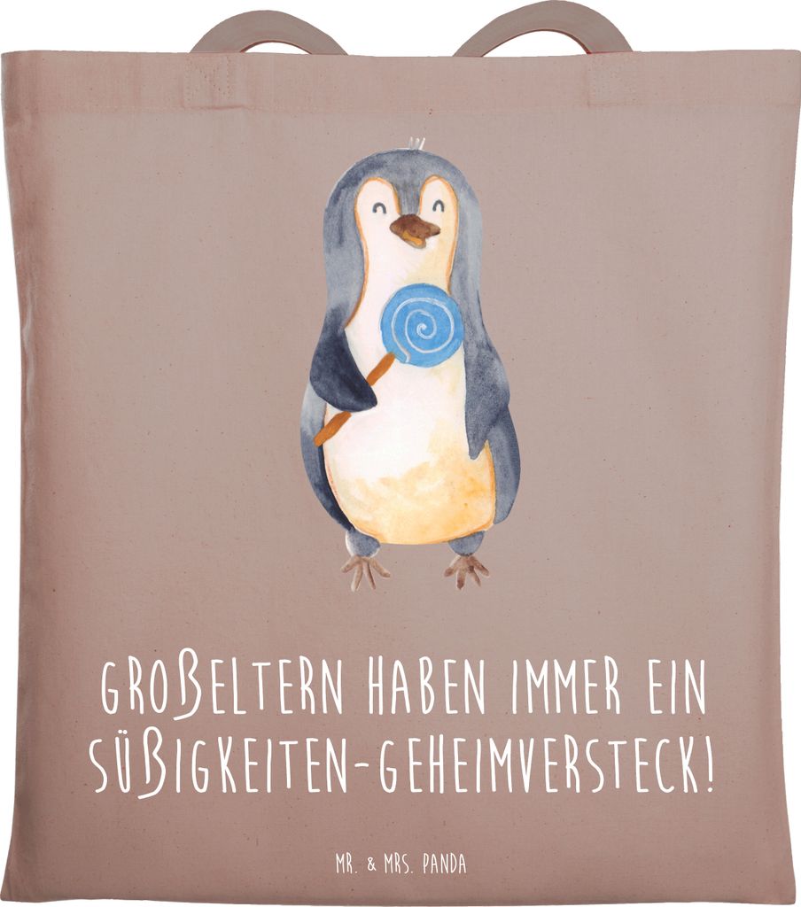 Mr. & Mrs. Panda Shopping Tasche Großeltern Süßigkeiten - Produktbild 