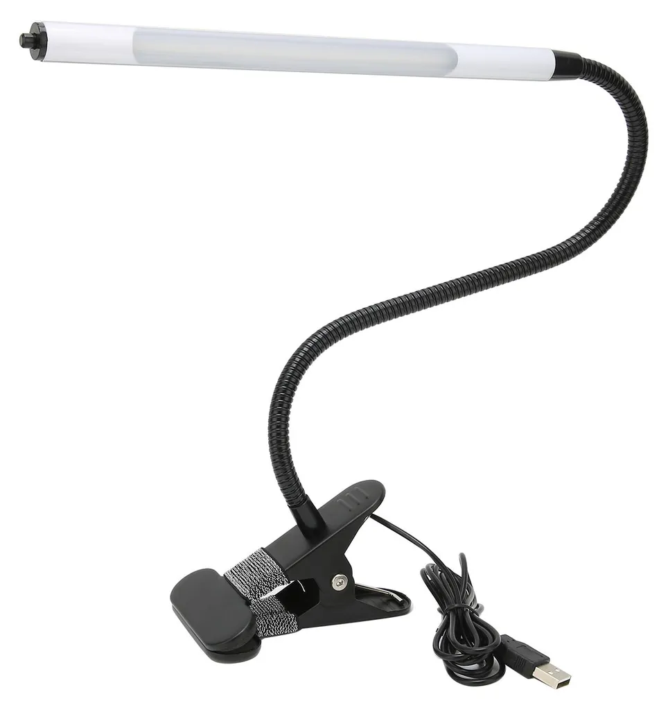 Lampe LED anti-fatigue visuelle noire USB pour travail de précision