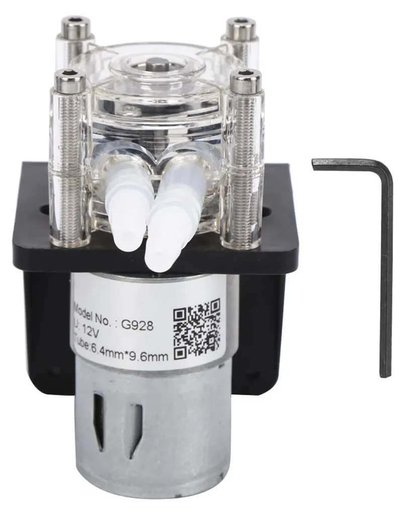 Pompe péristaltique 12V anti-fuite 500ml/min pour liquides corrosifs